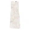 Fabiana Filippi Abstract-print Sleeveless Dress In Sand