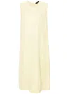 Fabiana Filippi Sleeveless Shift Midi Dress In Yellow