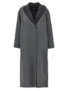 Fabiana Filippi Dressing Gown Coat Coats And Trench Coats Gray In Gray