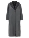 Fabiana Filippi Dressing Gown Coat Coats And Trench Coats Gray In Gray