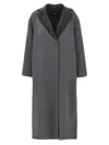 Fabiana Filippi Dressing Gown Coat Coats And Trench Coats Gray In Gray