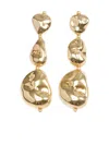 Fabiana Filippi Three-nugget Earrings In Gold