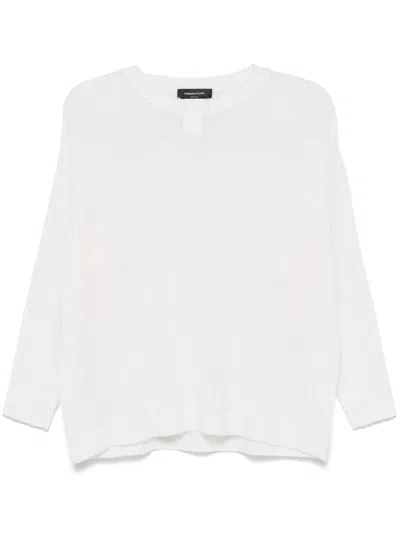 Fabiana Filippi Drop-shoulder Sweater In White