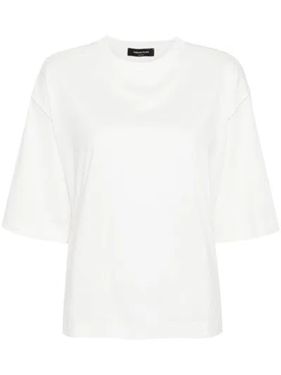 Fabiana Filippi Dropped Sleeve T-shirt In White