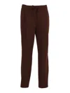 Fabiana Filippi Ebano Jersey Punto Milano Pleated Jogging Trousers In Red