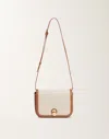 Fabiana Filippi Eclissi Canvas And Leather Messenger Bag In Brown