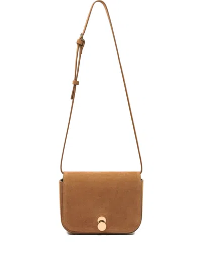 Fabiana Filippi Eclissi Turnlock Crossbody Bag In Brown