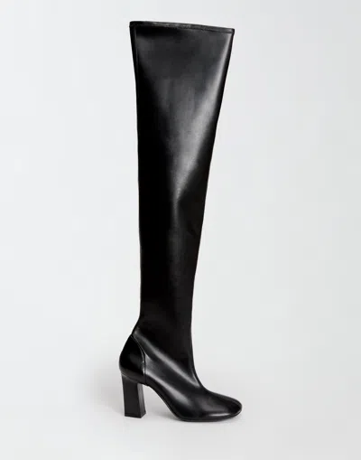 Fabiana Filippi Eco Leather High Boots In Black