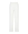 Fabiana Filippi Stretch Wool Jogging Track Pants In White