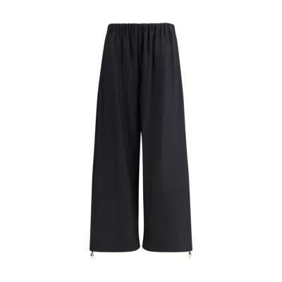 Fabiana Filippi Elastic-waist Trousers In Black