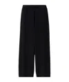 Fabiana Filippi Relaxed-fit Linen Trousers With Elastic Waistband In Black