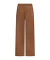 Fabiana Filippi Casual Wide Leg Trousers Relaxed Style In Brown