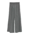 Fabiana Filippi Comfortable Wide-leg Trousers Elastic Waistband In Gold