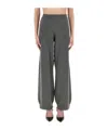Fabiana Filippi Grey Wool Silk Cashmere Trousers In Gray