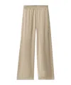 Fabiana Filippi Trousers Wide Leg Elastic Waistband In Nude
