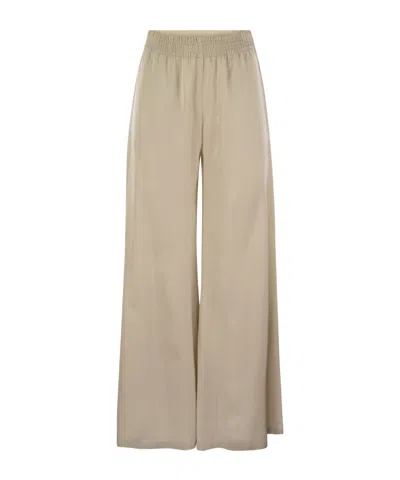 Fabiana Filippi Elastic Waist Casual Pants In Nude