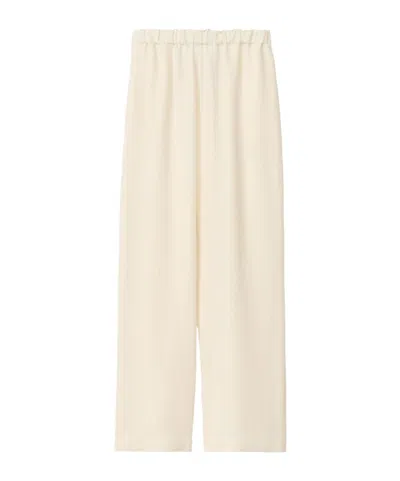 FABIANA FILIPPI FABIANA FILIPPI ELASTIC WAISTBAND ENVER SATIN TROUSERS