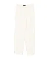 Fabiana Filippi Elastic Waist Casual Pants In White