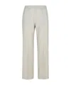 Fabiana Filippi Trousers Wide Leg Elastic Waistband In White