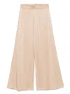 Fabiana Filippi Enver Satin Wide Jogging Trousers In Pink