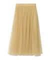 Fabiana Filippi Pleated Midi Skirt In Nude
