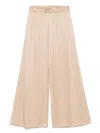 Fabiana Filippi Wide-leg Trousers Elasticated Waist In Pink