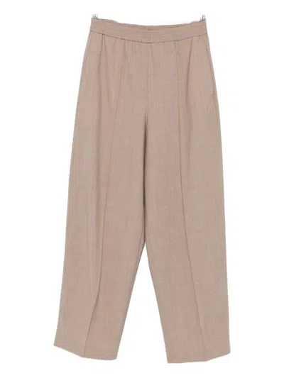 Fabiana Filippi Elastic-waist Trousers In Neutral