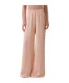 Fabiana Filippi Satin Wide-leg Trousers In Nude