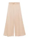 Fabiana Filippi Enver Satin Wide Jogging Trousers In Sand