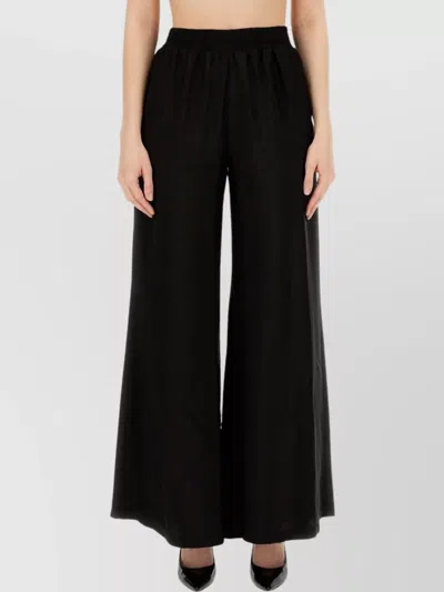 Fabiana Filippi Elastic Waist Wide Leg Lightweight Trousers