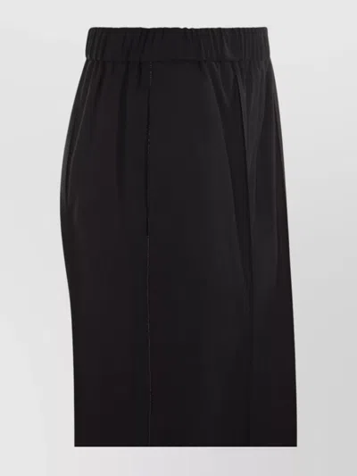 Fabiana Filippi Elastic Waistband Pleated Straight Leg Trousers
