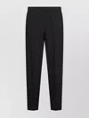 Fabiana Filippi Elastic Waistband Straight Leg Trousers With Seam Detailing