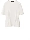 Fabiana Filippi Elasticated-bands T-shirt In White