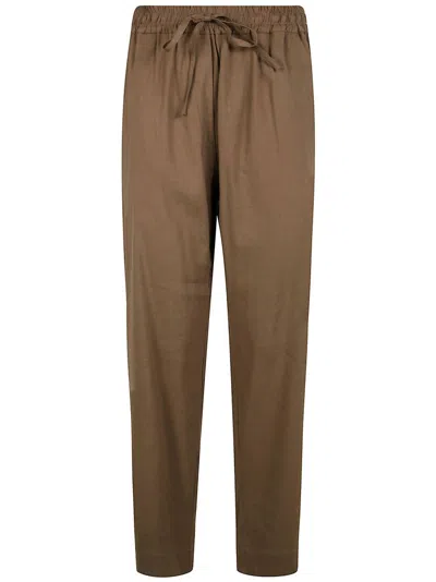 Fabiana Filippi Elasticated-waist Trousers In Brown