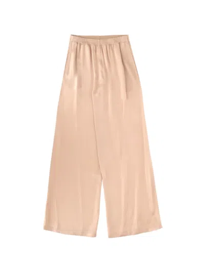 Fabiana Filippi Wide-leg Viscose-acetate Cropped Trousers Pants In Neutral