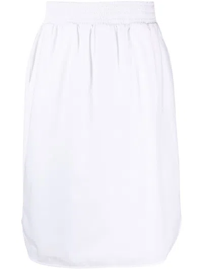 Fabiana Filippi Elasticated-waist Midi Skirt In White