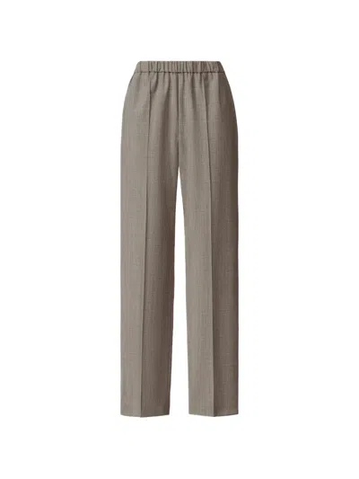 Fabiana Filippi Gubbio Jogging Pants In Bistretch Fresco Wool In Gray