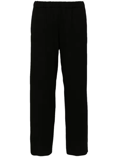 Fabiana Filippi Elasticated-waist Tapered Trousers In Black