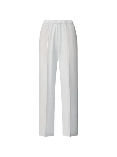 Fabiana Filippi Gubbio Jogging Pants In Lightweight Bi-stretch Wool In Blue