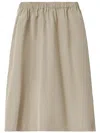 Fabiana Filippi Micro Faille Midi Skirt In Neutrals