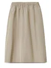 Fabiana Filippi Micro Faille Midi Skirt In Neutro