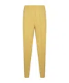 Fabiana Filippi Green Linen Pants In Yellow