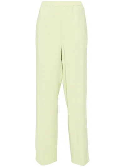 Fabiana Filippi Pressed-crease Straight-leg Trousers In Green