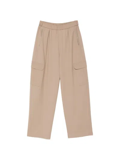 Fabiana Filippi Elasticated-waist Cargo Pants In Pink