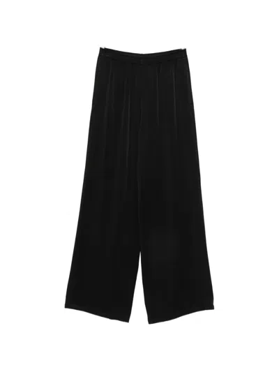 Fabiana Filippi Elasticated-waist Wide-leg Trousers In Black