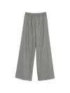 ELASTICATED-WAIST WIDE-LEG TROUSERS