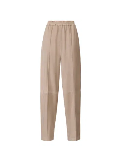 Fabiana Filippi Elasticated-waistband Panelled Trousers In Animal Print