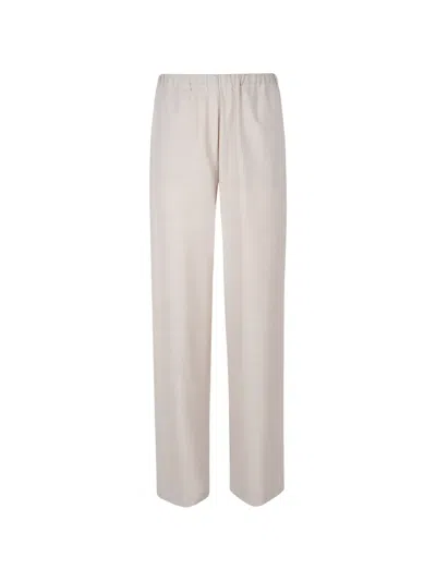 Fabiana Filippi Elasticated-waistband Straight-leg Trousers In Neutral