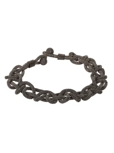 Fabiana Filippi Marcos Chain Necklace In Multicolor