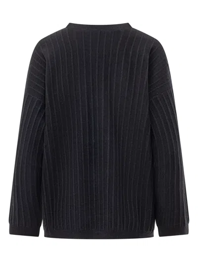 Fabiana Filippi Elegant Knit Sweater In Blu Notte
